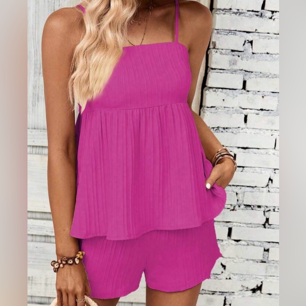 Hot Pink Short Set